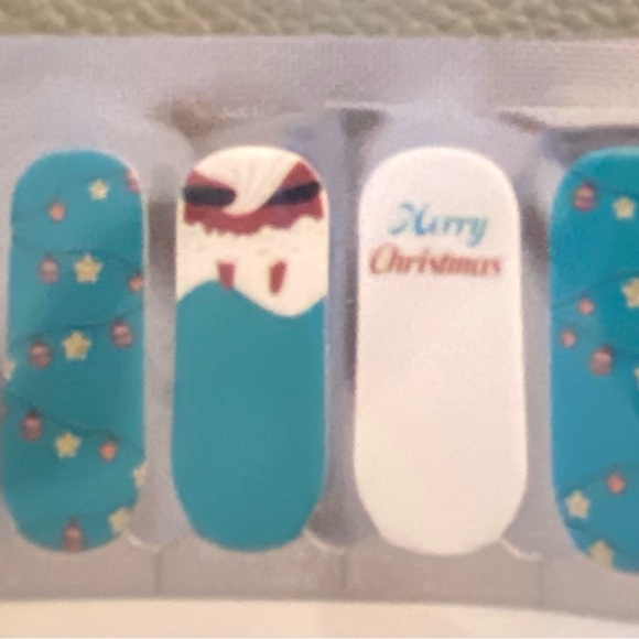2 Nailwrap Sets Thanksgiving Christmas Turkey Stripes Dots~Santa Glitter Reindee - Picture 5 of 6
